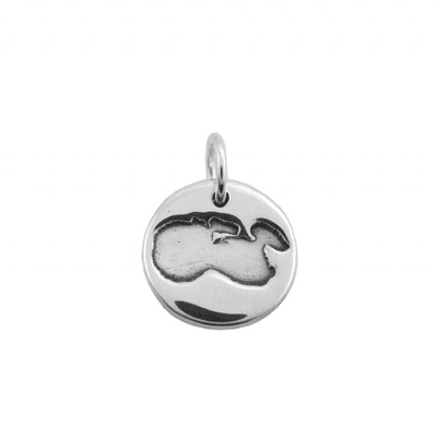 Sliver Circle Baby Scan Charm