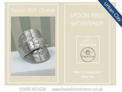 Spoon Ring Workshop, Sun 20th Sept 10am - 12:30pm , URBAN CLAY