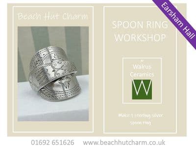 Spoon Ring Workshop, Thurs 17th Sept 9:30am - 12pm , WALRUS CERAMICS