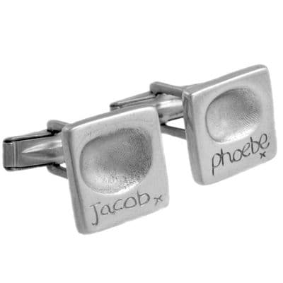 Square Fingerprint Cufflinks