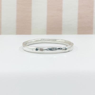 Stacking Ring -  Hammered