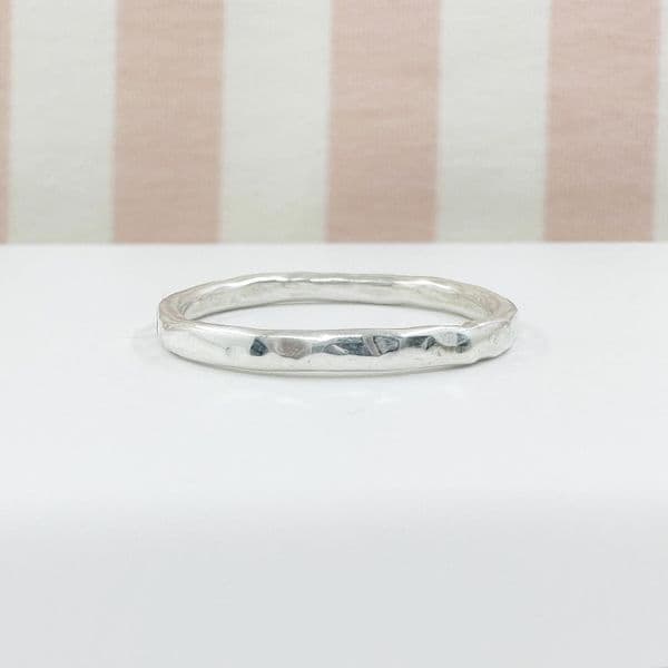 Stacking Ring -  Hammered
