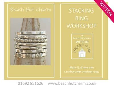 Stacking Ring Workshop Sun 11th Oct 9am - 11:30am, BEACH HUT CHARM