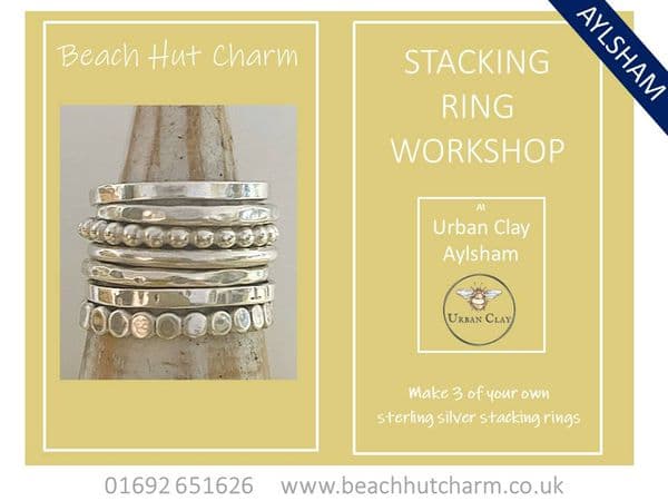 Stacking Ring Workshop, Sun 19th July 10am - 12:30pm, URBAN CLAY