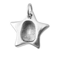 Star Fingerprint Key Ring