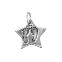 Star Foot Print Necklace