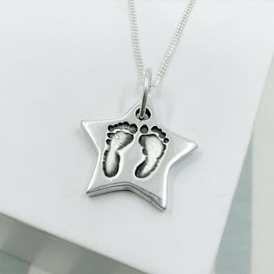 Star Foot Print Necklace