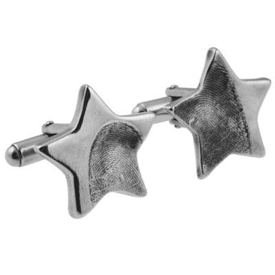 Star Partial Fingerprint Cufflinks