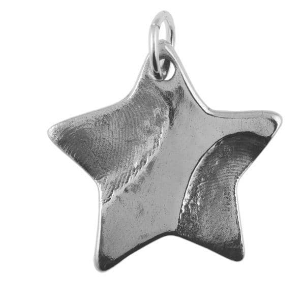 Star Partial Fingerprint Pendant