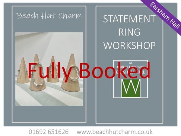 Statement Ring Workshop, Fri 8th May 9:30am - 12pm WALRUS CERAMICS