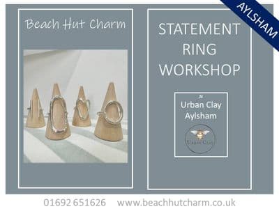 Statement Ring Workshop, Sun 20th Sept 2pm - 4:30pm URBAN CLAY