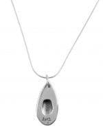 Tear Drop Fingerprint Pendant