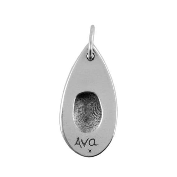 Tear Drop Fingerprint Pendant