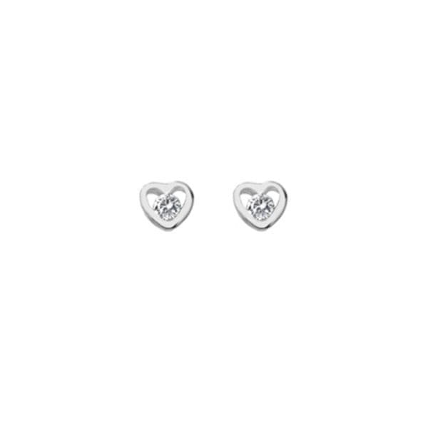 Tiny Heart Studs