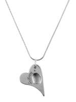 Wavy Heart Fingerprint Pendant