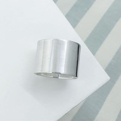 Wide Silver Band