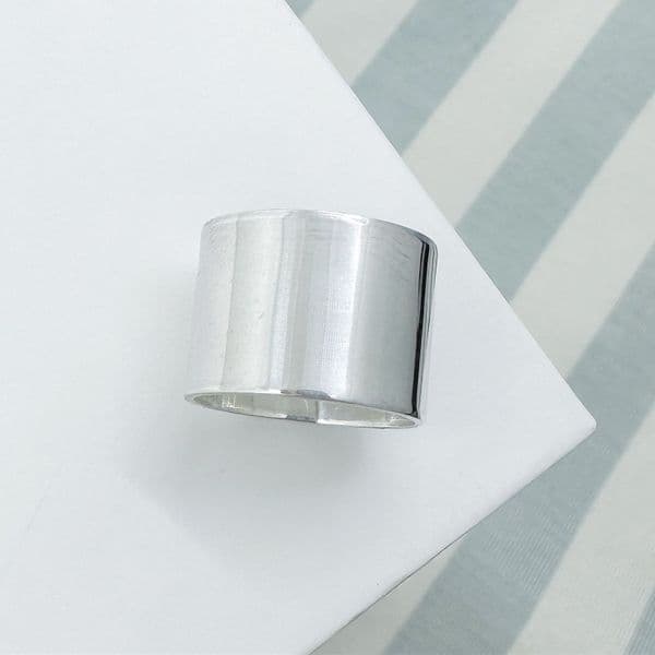 Wide Silver Band