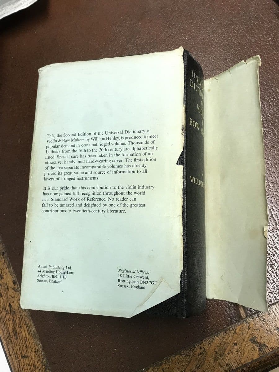 Universal Dictionary of Violin & Bow Makers