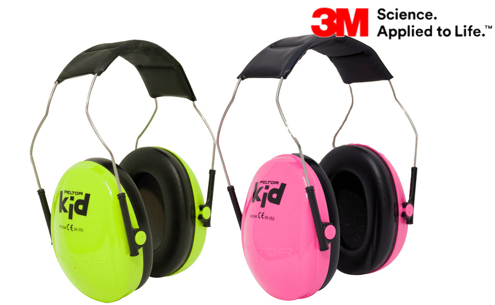 3M Peltor Kids Ear Defenders Junior Ear Muffs Hearing Protection Pink