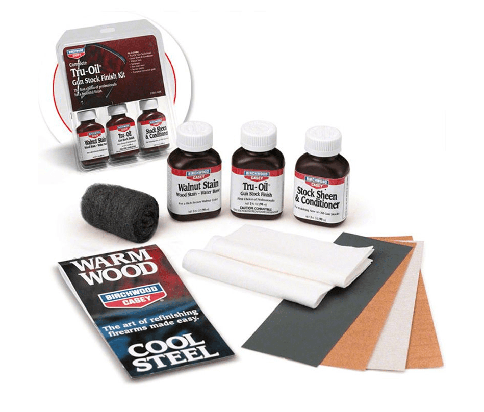 Birchwood Casey Complete TruOil Gun Stock Finish Kit Airgun Rifle