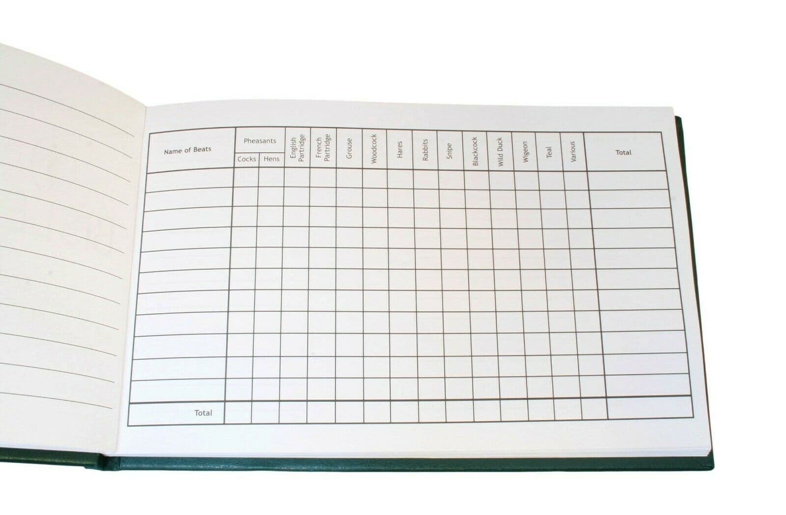 Bisley Game Register Hardcover Record Book Shooting Journal