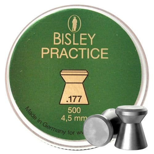 Bisley Practice .177 / 4.5mm Flat Head Target Pellets