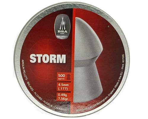 BSA Storm .177 / 4.5mm Round Domed Pellets