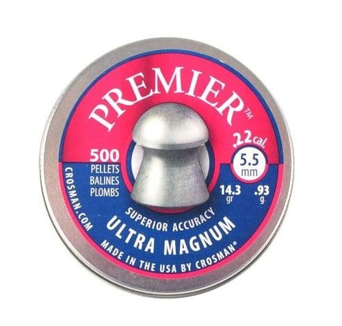 Crosman Domed .22 / 5.5mm Premier Ultra Magnum Pellets