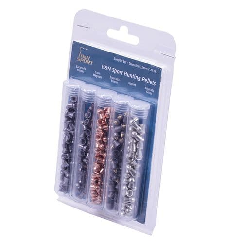 H&N .22 / 5.5mm Blister Sample Sampler Hunting Air Pellet Pack