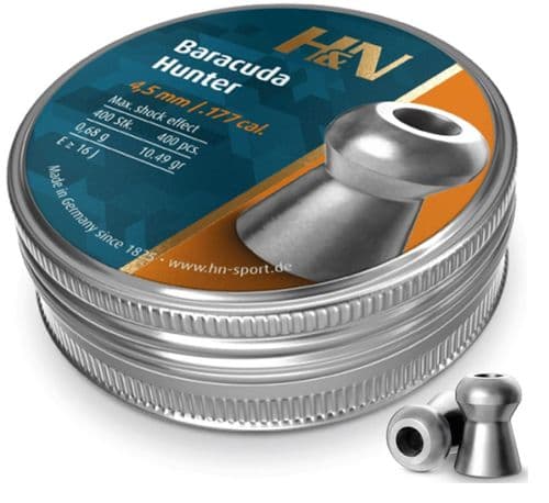 H&N Baracuda Hunter .177 / 4.5mm Hollow Point Pellets