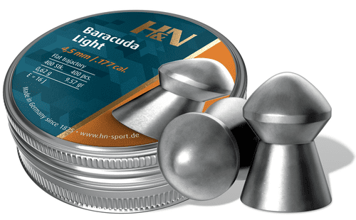 H&N Baracuda Light .177 / 4.51mm High Speed Domed Air Pellets
