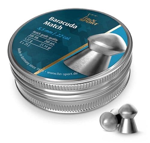 H&N Baracuda Match .22 / 5.52mm Heavy Long Range Pellets
