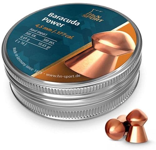 H&N Baracuda Power .177 / 4.5mm Copper Pellets