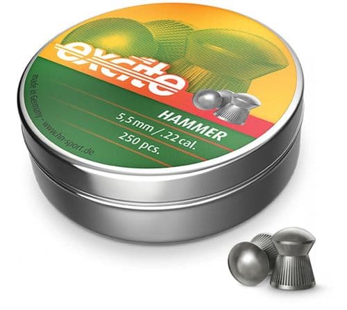 H&N Excite Hammer .22 / 5.5mm Round Domed Pellets