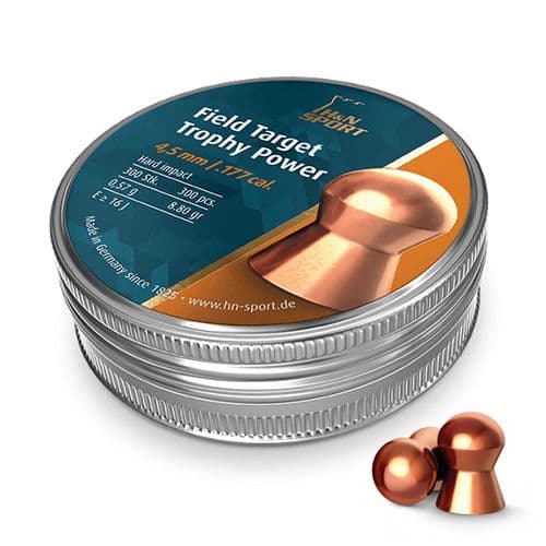 H&N Field Target Trophy Power .177 / 4.5mm Copper Domed Pellets