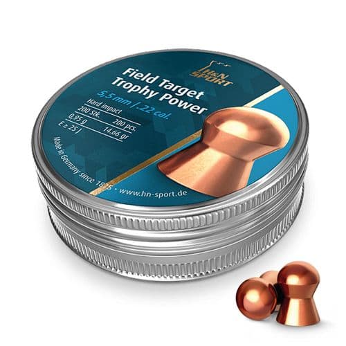 H&N Field Target Trophy Power .22 / 5.5mm Copper Domed Pellets