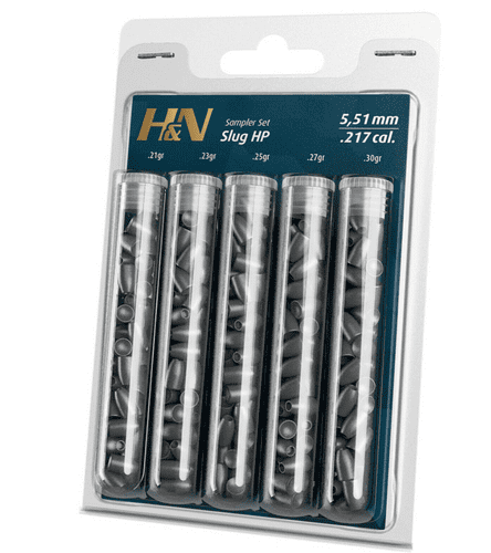 H&N Slug HP .22 / .217 / .218 Blister Sample Pack Slugs Air Pellets