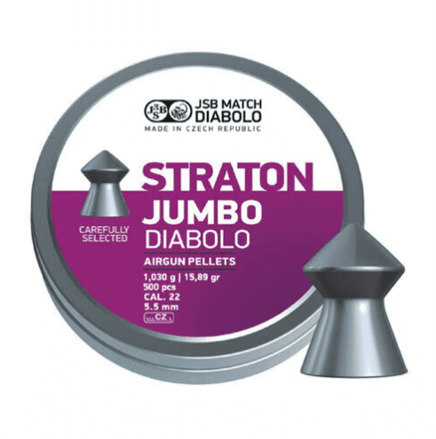 JSB Exact Straton Jumbo .22 / 5.5mm Diabolo Pointed Pellets