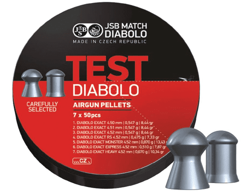 JSB Exact Test Sample .177 Diabolo Pellets 7 X 50pcs - Full Tin 350