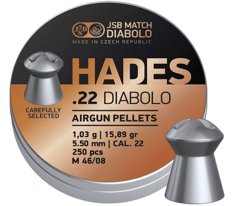 JSB Hades .22 / 5.5mm Diabolo Hollow Point Pellets