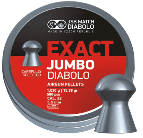 JSB Jumbo Exact .22 / 5.51mm Diabolo Domed Pellets