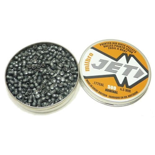 Milbro Jet Pointed .177 / 4.5mm New Design Quality Pointed Air Pellets