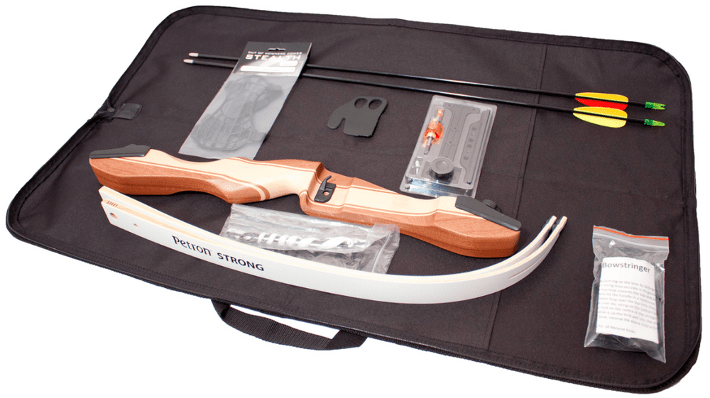 Petron S1 Wooden Take Down Recurve Archery Bow Kit