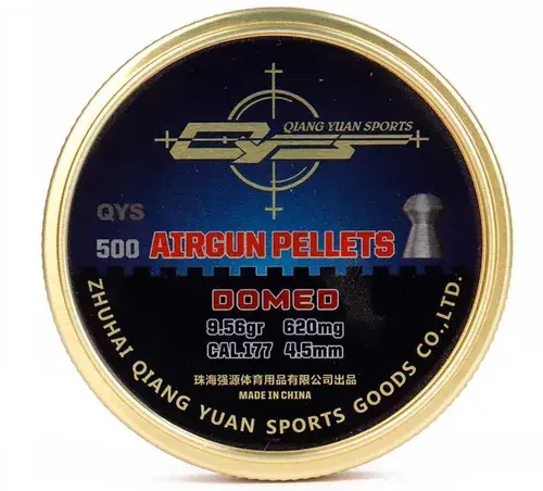 QYS Heavy Domed .177 / 4.50mm Round Heavy Domed Pellets 9.56gr