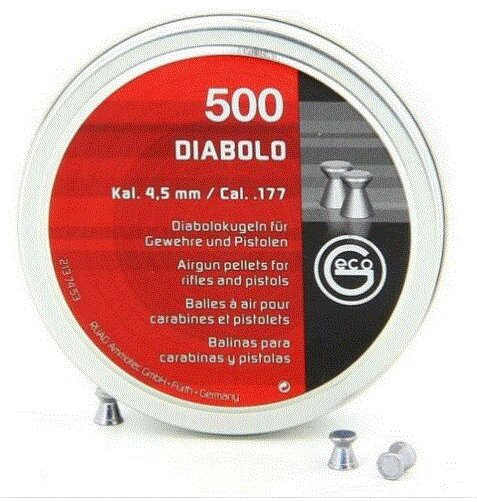 RWS Geco .177 / 4.5mm Diabolo Flat Head Pellets