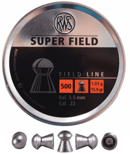 RWS Superfield .22 / 5.52mm Field Line Domed Pellets