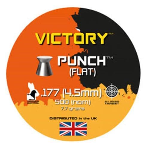 SMK Victory Punch .177 / 4.5mm Flat Quality Target Practice Air Pellets