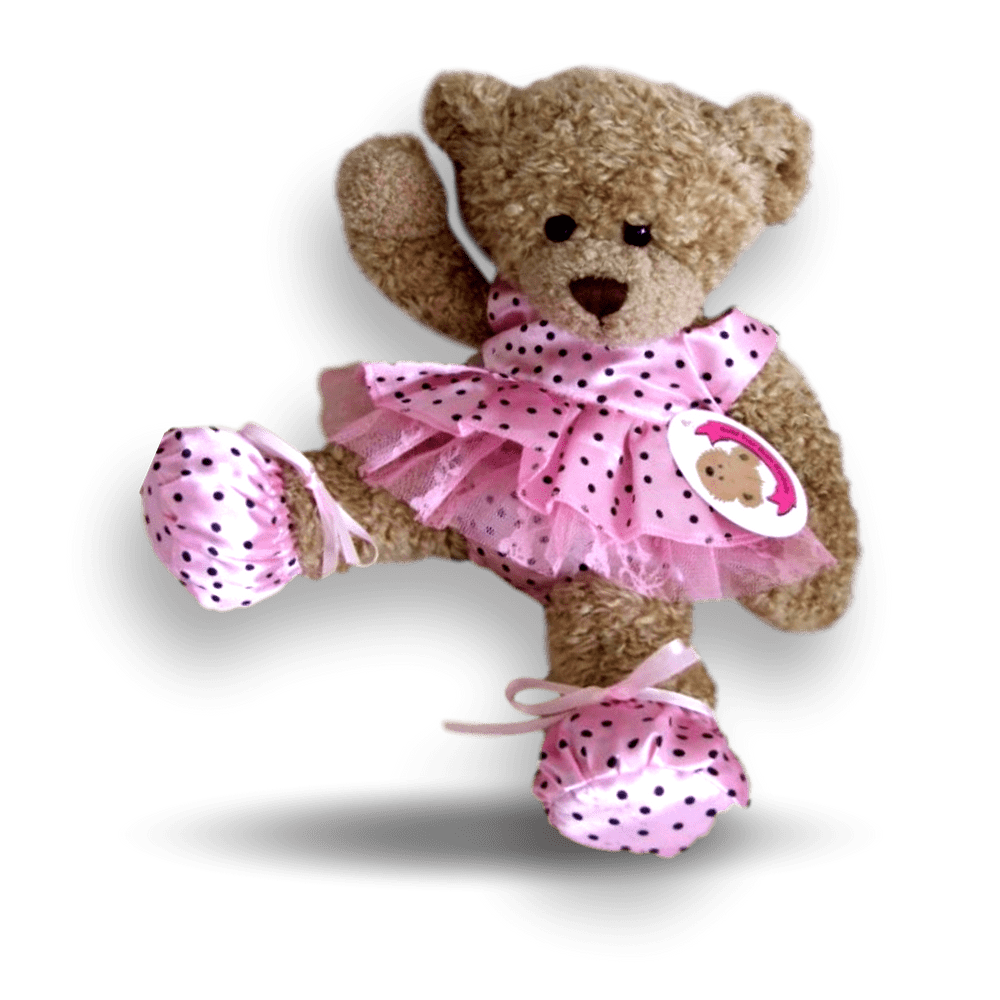 Teddy bear in outlet dress