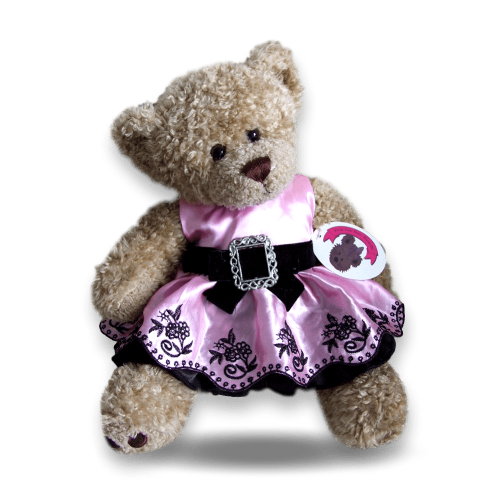 Teddy Bear Clothes Pink Buckle Satin Dress Build Your Bears Wardrobe
