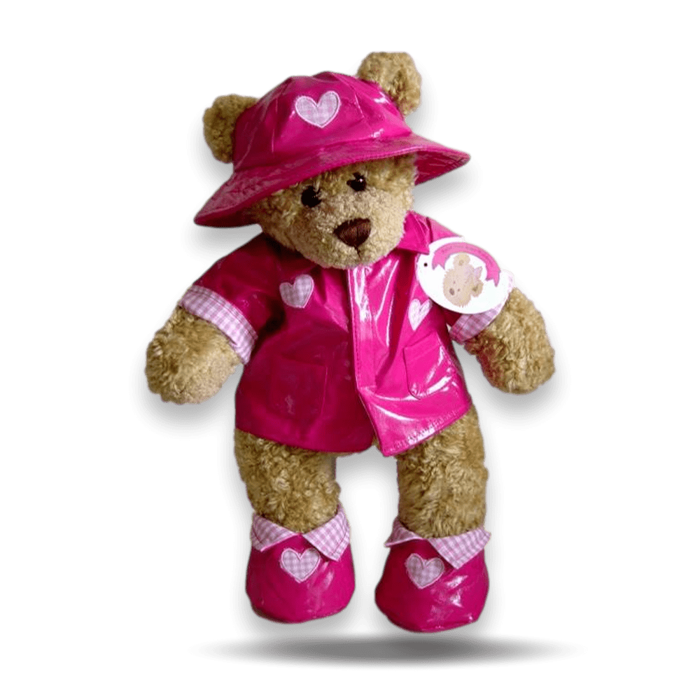 Teddy bear discount with raincoat
